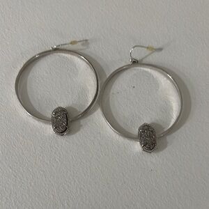 Kendra Scott Elegant Silver Hoop Earrings